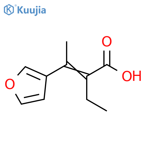 2-Butenoic acid, 2-ethyl-3-(3-furanyl)- structure