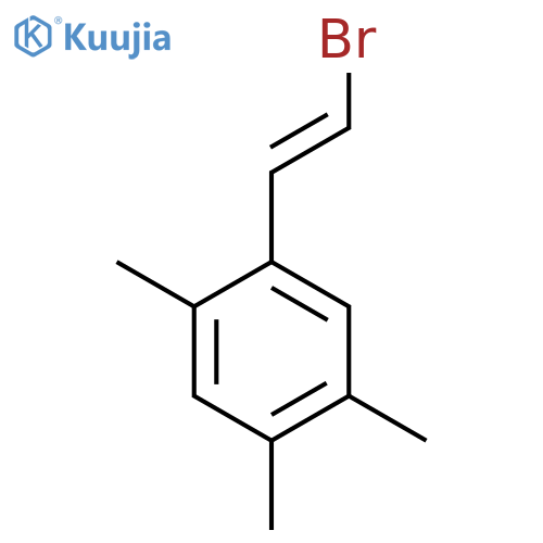 1-(2-Bromoethenyl)-2,4,5-trimethylbenzene structure