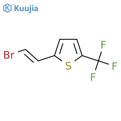 2-(2-Bromoethenyl)-5-(trifluoromethyl)thiophene structure