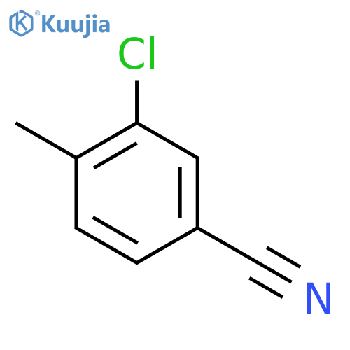 3-Chloro-4-methylbenzonitrile structure
