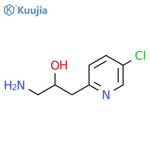 1-amino-3-(5-chloropyridin-2-yl)propan-2-ol structure