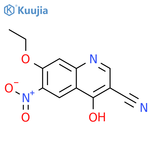 3-Cyano-7-ethoxy-4-hydroxy-6-nitroquinoline structure