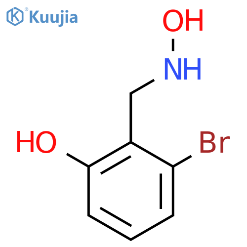 3-bromo-2-(hydroxyamino)methylphenol structure
