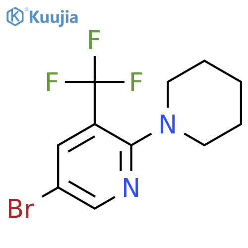 5-BRomo-2-(piperidin-1-yl)-3-(trifluoromethyl)pyridine structure