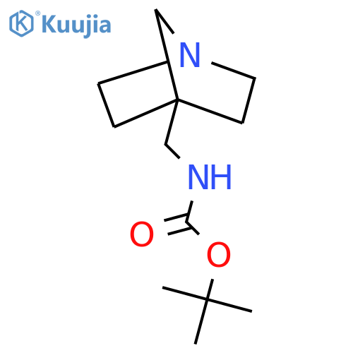 tert-butyl N-({1-azabicyclo[2.2.1]heptan-4-yl}methyl)carbamate structure