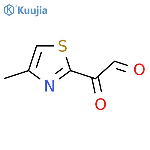 2-(4-Methyl-1,3-thiazol-2-yl)-2-oxoacetaldehyde structure