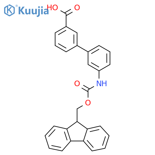 3-3-({(9H-fluoren-9-yl)methoxycarbonyl}amino)phenylbenzoic acid structure