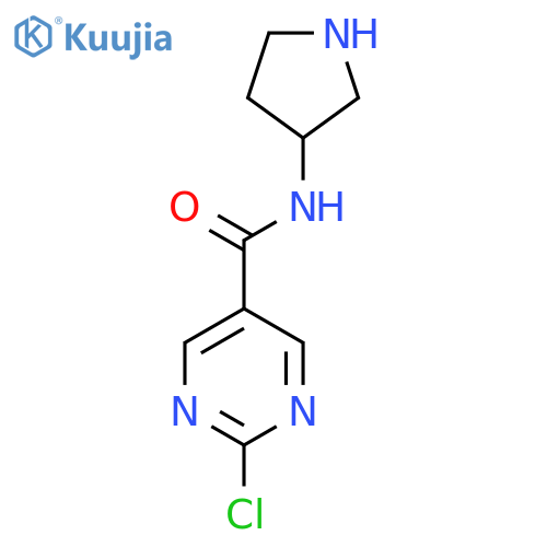 2-chloro-N-(pyrrolidin-3-yl)pyrimidine-5-carboxamide structure