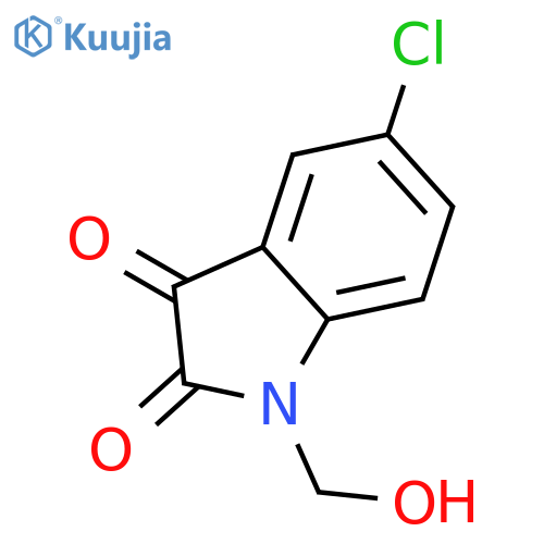 1H-Indole-2,3-dione, 5-chloro-1-(hydroxymethyl)- structure