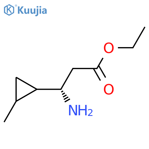 ethyl (3S)-3-amino-3-(2-methylcyclopropyl)propanoate structure