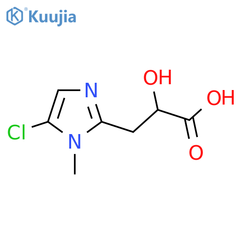3-(5-chloro-1-methyl-1H-imidazol-2-yl)-2-hydroxypropanoic acid structure