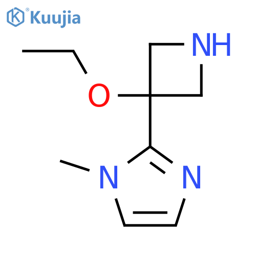 2-(3-ethoxyazetidin-3-yl)-1-methyl-1H-imidazole structure