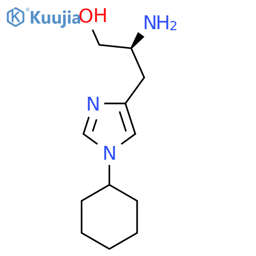 (2S)-2-amino-3-(1-cyclohexyl-1H-imidazol-4-yl)propan-1-ol structure