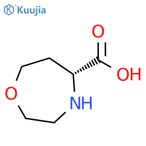 (5R)-1,4-oxazepane-5-carboxylic acid structure