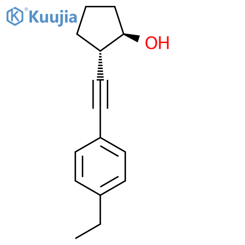 (1R,2S)-2-[2-(4-Ethylphenyl)ethynyl]cyclopentan-1-ol structure
