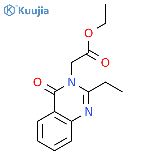 3(4H)-Quinazolineacetic acid, 2-ethyl-4-oxo-, ethyl ester structure