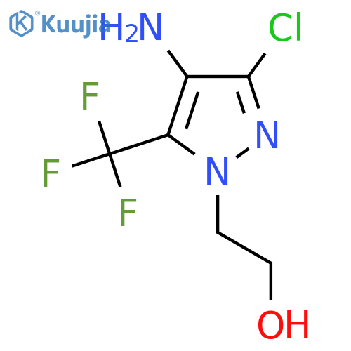 2-4-amino-3-chloro-5-(trifluoromethyl)-1H-pyrazol-1-ylethan-1-ol structure