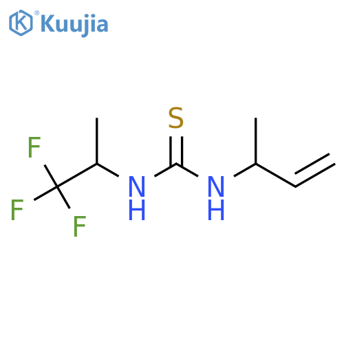 1-(but-3-en-2-yl)-3-(1,1,1-trifluoropropan-2-yl)thiourea structure