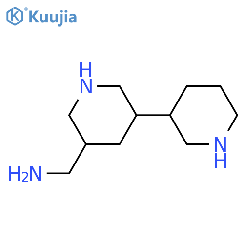 5-(piperidin-3-yl)piperidin-3-ylmethanamine structure