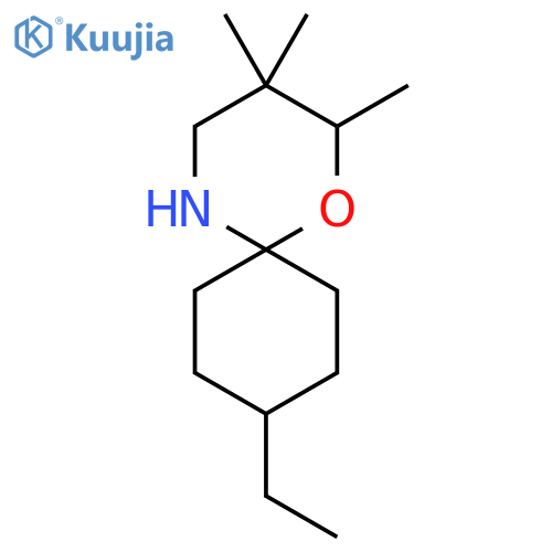 9-ethyl-2,3,3-trimethyl-1-oxa-5-azaspiro5.5undecane structure