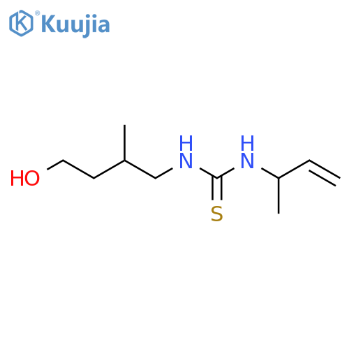 3-(But-3-en-2-yl)-1-(4-hydroxy-2-methylbutyl)thiourea structure