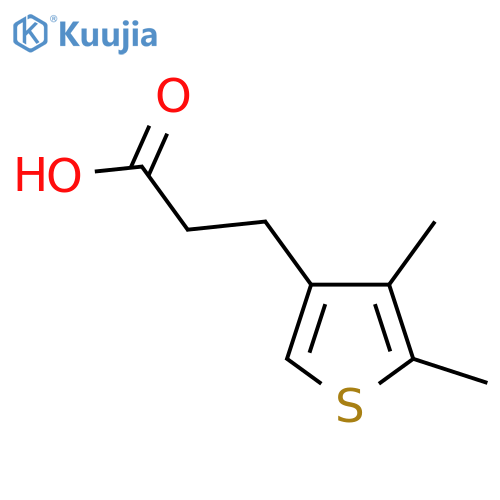 3-(4,5-dimethylthiophen-3-yl)propanoic acid structure