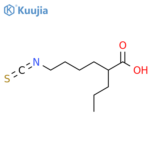 6-isothiocyanato-2-propylhexanoic acid structure