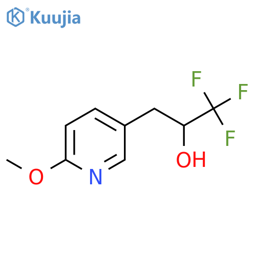 1,1,1-trifluoro-3-(6-methoxypyridin-3-yl)propan-2-ol structure