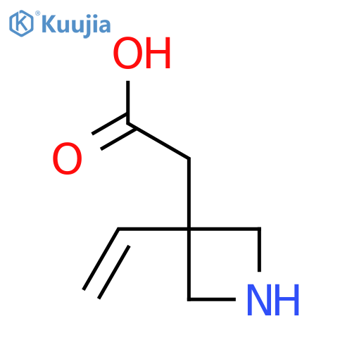 2-(3-ethenylazetidin-3-yl)acetic acid structure