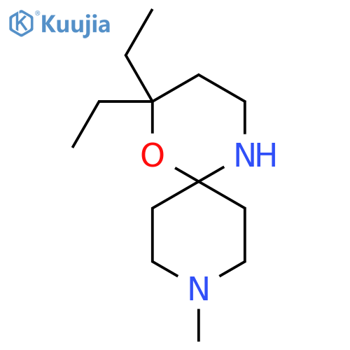 2,2-diethyl-9-methyl-1-oxa-5,9-diazaspiro5.5undecane structure