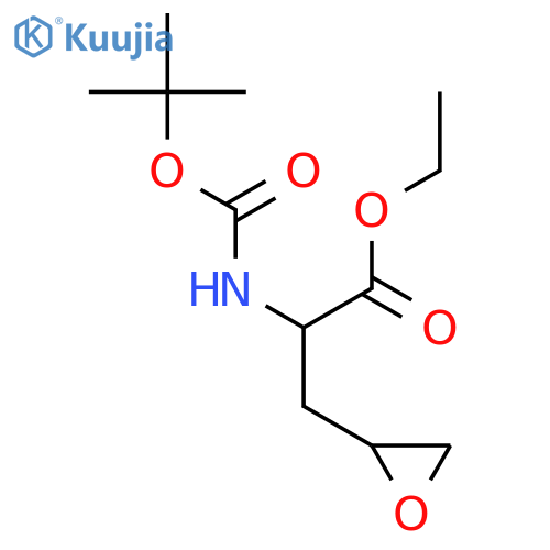 ethyl 2-{(tert-butoxy)carbonylamino}-3-(oxiran-2-yl)propanoate structure
