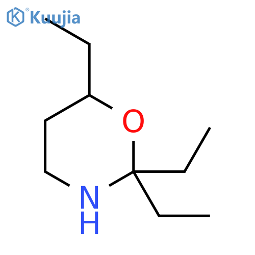 2,2,6-triethyl-1,3-oxazinane structure