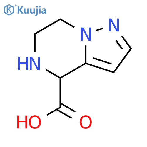 Pyrazolo[1,5-a]pyrazine-4-carboxylic acid, 4,5,6,7-tetrahydro- structure