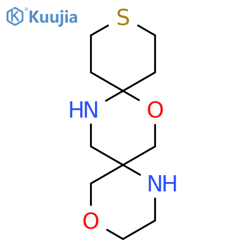 4,8-dioxa-12-thia-1,15-diazadispiro5.2.5^{9}.2^{6}hexadecane structure