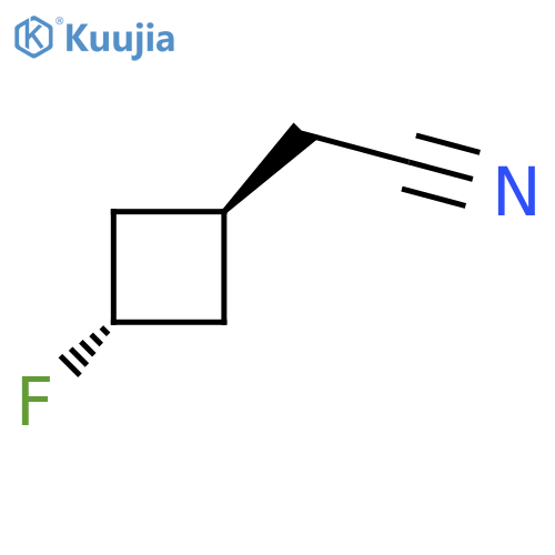 2-(trans-3-fluorocyclobutyl)acetonitrile structure