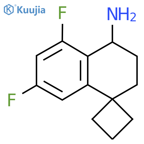 5',7'-difluoro-3',4'-dihydro-2'H-spirocyclobutane-1,1'-naphthalene-4'-amine structure