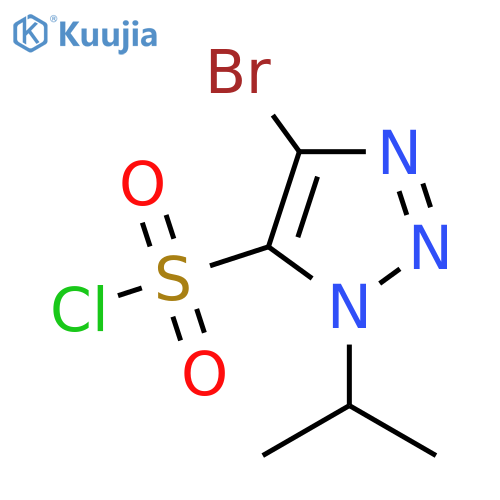 4-bromo-1-(propan-2-yl)-1H-1,2,3-triazole-5-sulfonyl chloride structure