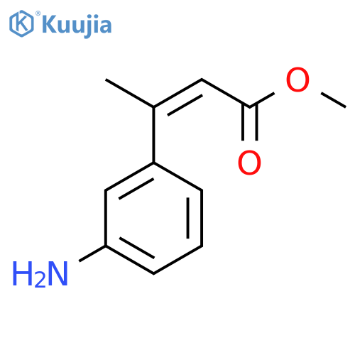methyl (2Z)-3-(3-aminophenyl)but-2-enoate structure