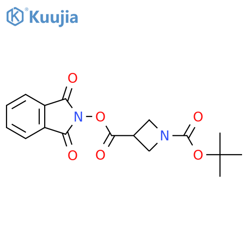 1-(Tert-butyl) 3-(1,3-dioxoisoindolin-2-YL) azetidine-1,3-dicarboxylate structure