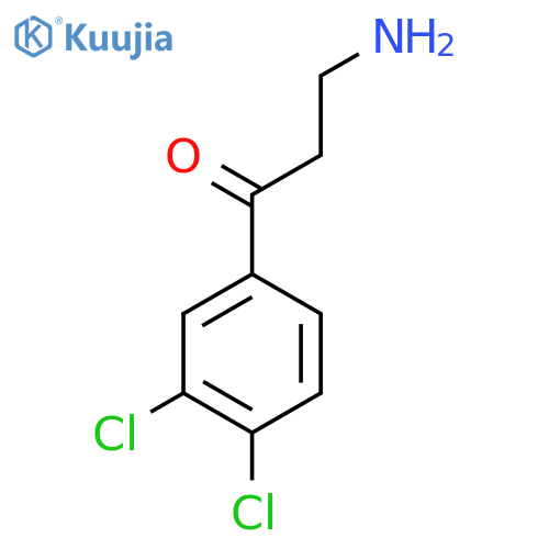 3-amino-1-(3,4-dichlorophenyl)propan-1-one structure