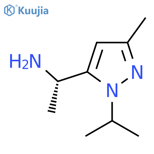 (1S)-1-3-methyl-1-(propan-2-yl)-1H-pyrazol-5-ylethan-1-amine structure