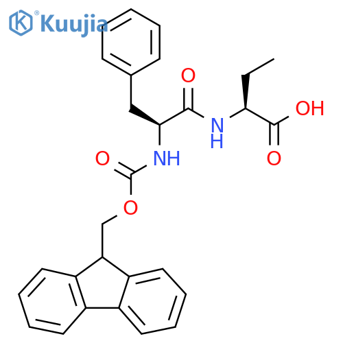 (2S)-2-(2S)-2-({(9H-fluoren-9-yl)methoxycarbonyl}amino)-3-phenylpropanamidobutanoic acid structure