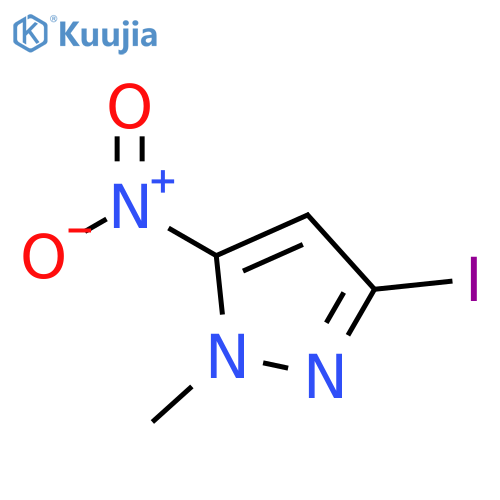 3-iodo-1-methyl-5-nitro-1H-pyrazole structure