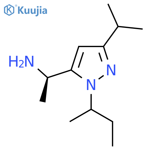 (1R)-1-1-(butan-2-yl)-3-(propan-2-yl)-1H-pyrazol-5-ylethan-1-amine structure
