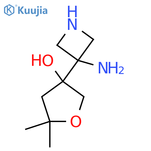 3-(3-aminoazetidin-3-yl)-5,5-dimethyloxolan-3-ol structure