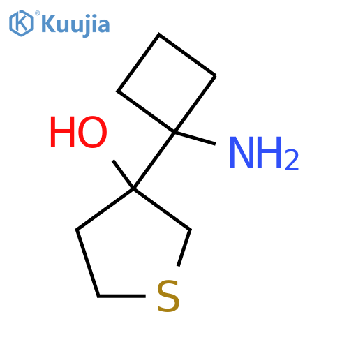 3-(1-aminocyclobutyl)thiolan-3-ol structure