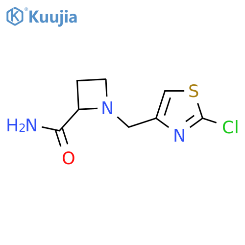 1-(2-chloro-1,3-thiazol-4-yl)methylazetidine-2-carboxamide structure