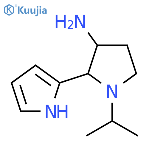 1-(propan-2-yl)-2-(1H-pyrrol-2-yl)pyrrolidin-3-amine structure
