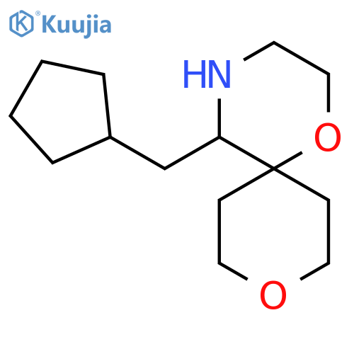 5-(cyclopentylmethyl)-1,9-dioxa-4-azaspiro5.5undecane structure