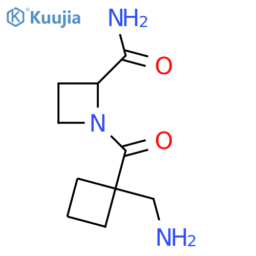 1-1-(aminomethyl)cyclobutanecarbonylazetidine-2-carboxamide structure